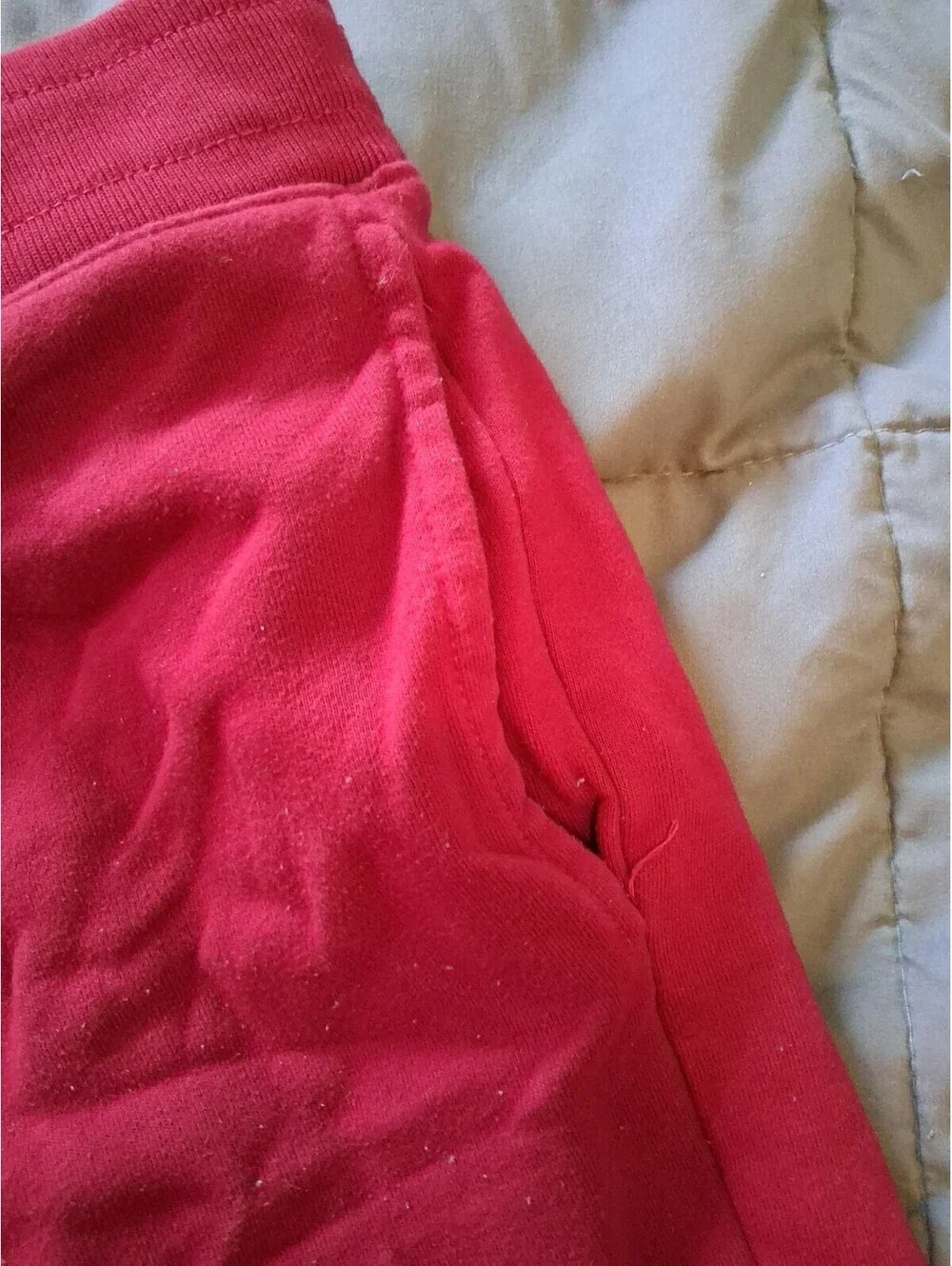 Aeropostale Red Aero NY Missing Drawstring Sweat Shorts Size Medium  E2